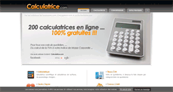 Desktop Screenshot of calculatrice.com
