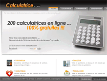 Tablet Screenshot of calculatrice.com