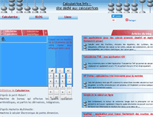 Tablet Screenshot of calculatrice.info